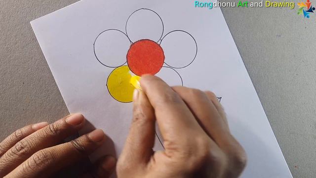 Simple rules for drawing flowers for toddlers 😍😍 Flower Drawing Easy 😘😘 Painting смотреть онлайн