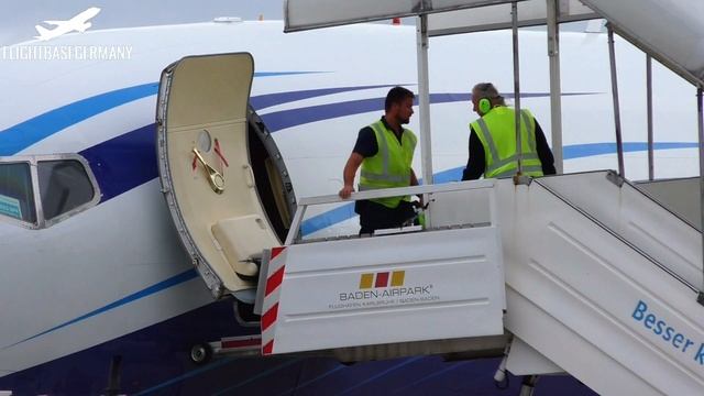 RARE! Boeing 727-200 *M-STAR* At Karlsruhe/ Baden Baden Airport