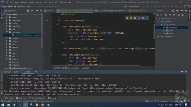 Yii2 Migrations - Working with yii2 migrations | yii2 tutorials смотреть онлайн