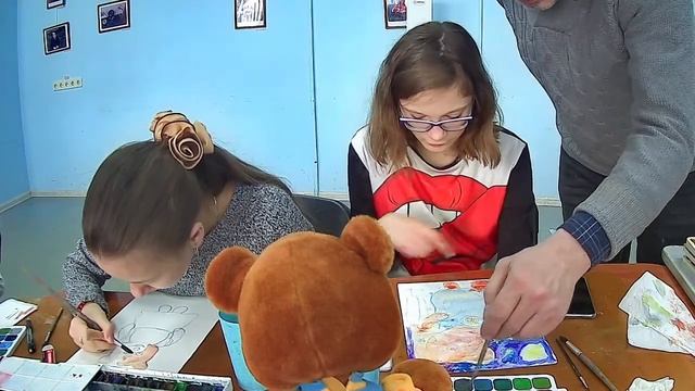 День открытых дверей: мастер-класс по живописи для взрослых смотреть онлайн