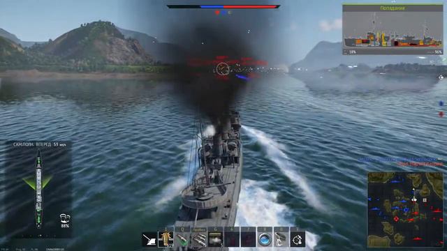 War Thunder режим корабли на ОГНЕ ,кочяю Москву смотреть онлайн