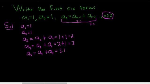 Computing Terms in a Recursive Sequence Fibonnaci Example смотреть онлайн