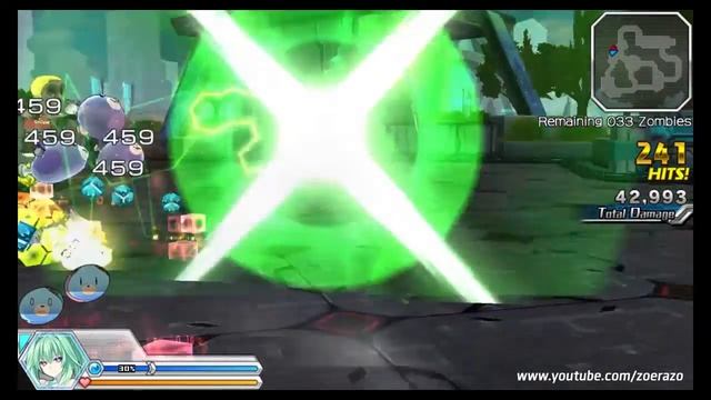 Megatagmension blanc + neptune vs zombies SP/ EXE Skills [HD] смотреть онлайн