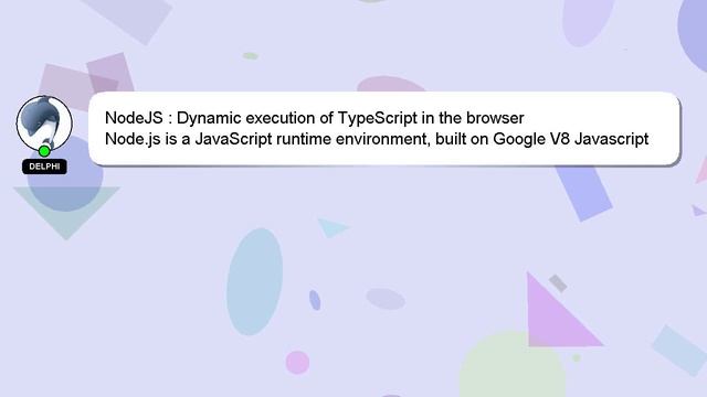 NodeJS : Dynamic execution of TypeScript in the browser смотреть онлайн