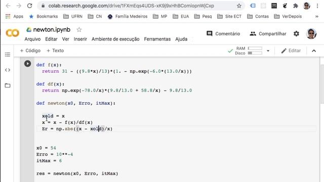 Métodos de Newton e da Secante em Python смотреть онлайн