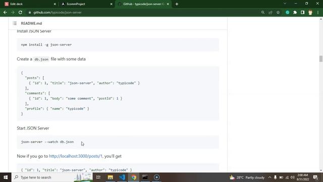 Angular project in Hindi #6 JSON Server API for Angular | E-commerce Project смотреть онлайн