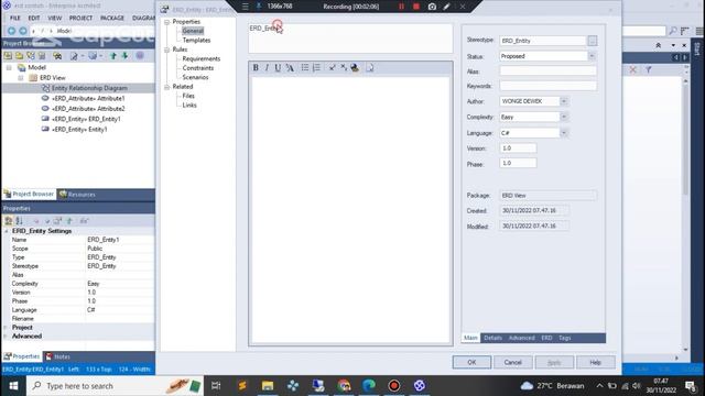 How to create erd diagram with software enterprise architect | membuat erd diagram tuturial смотреть онлайн