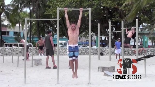 Hanging Leg Lifts On A Pull Up Bar - 'How To' (HD)