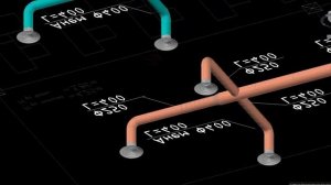 ЗD модель вентиляции торгового центра Автокад 2011