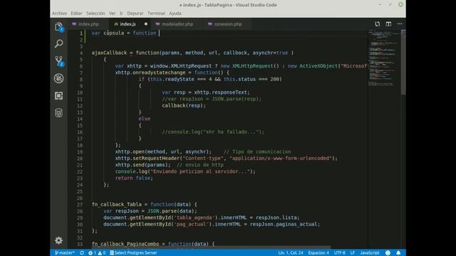 Tabla con paginación combobox Parte 6- Emcapsulando código PHP y Js смотреть онлайн