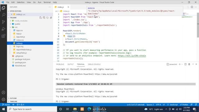 #2 React-js Folder structure in Hindi | #ajit_mishra смотреть онлайн