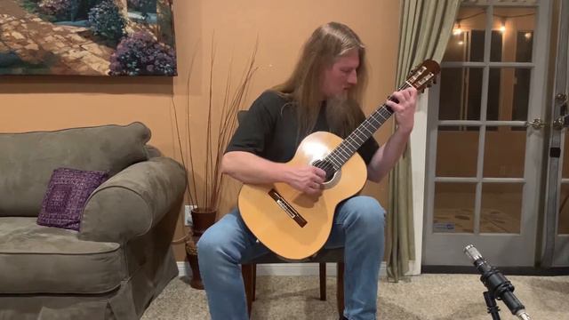 Chopin Nocturne Op 9 No 2 played on classical guitar смотреть онлайн