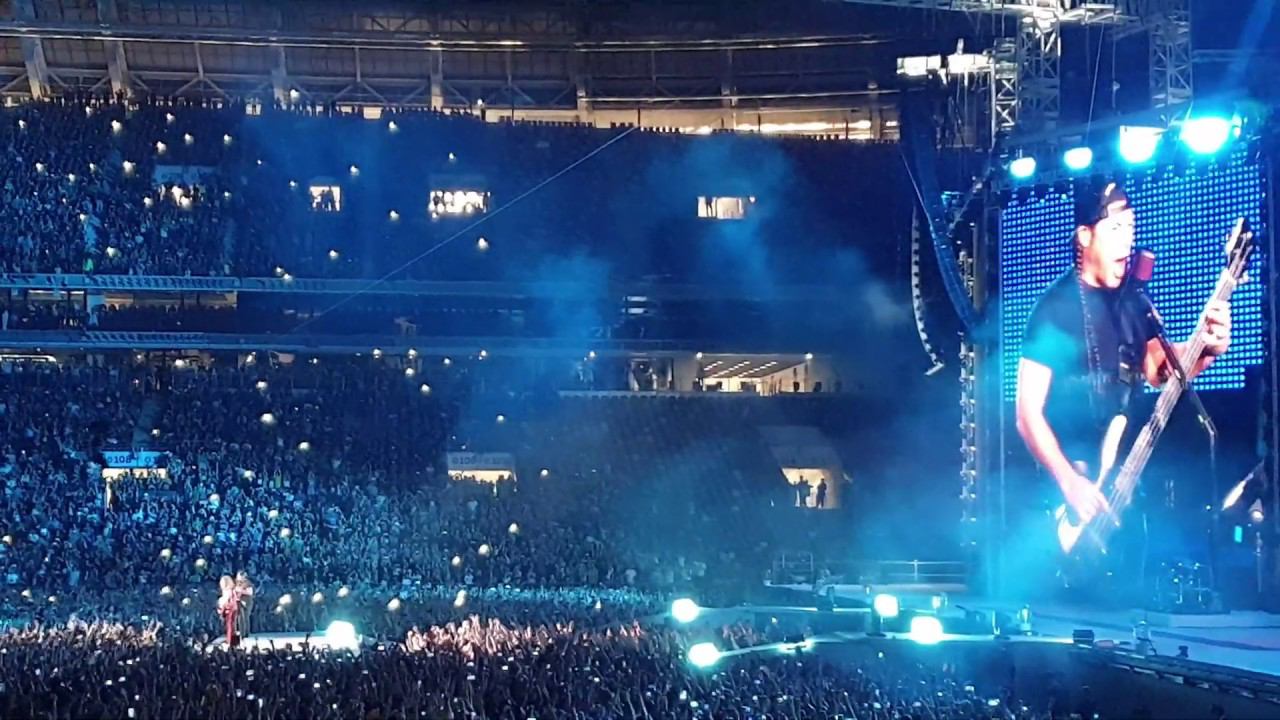 МЕТАЛЛИКА исполняет Кино "Группа крови", в 4К 60ф с хорошим звуком, Москва 21.07.2019г смотреть онлайн