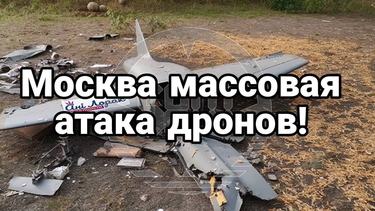 Москва!! МАССОВАЯ АTAKA ДР0Н0В!