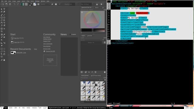 Krita Python Scripting Tutorial #5 - Manuals and Shortcuts смотреть онлайн