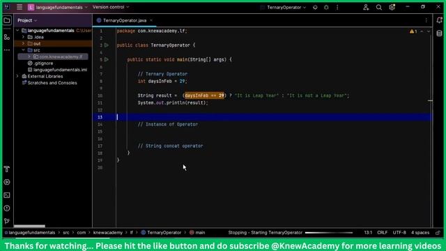 What are Ternary, instanceOf and String Concatenation Operators in Java in Telugu |#java |#new смотреть онлайн
