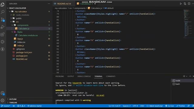 Coding Ninjas : React test - Calculator смотреть онлайн
