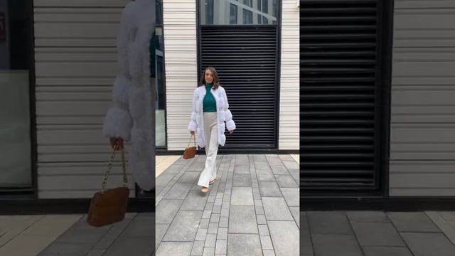 Вязаная шуба белая смотреть онлайн