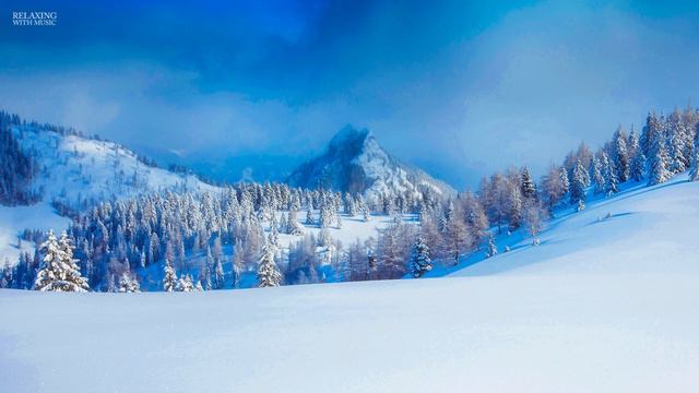 Relaxing Winter Music - Violin Orchestra Winter Music, Snow Winter Scenes, Winter Footage смотреть онлайн