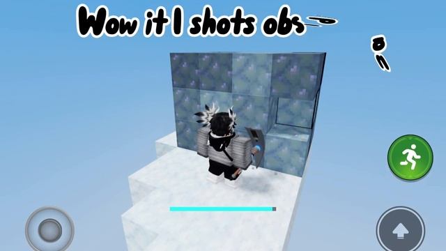 How fast can yeti kit+miner pickaxe break obsidian (Roblox BedWars) смотреть онлайн