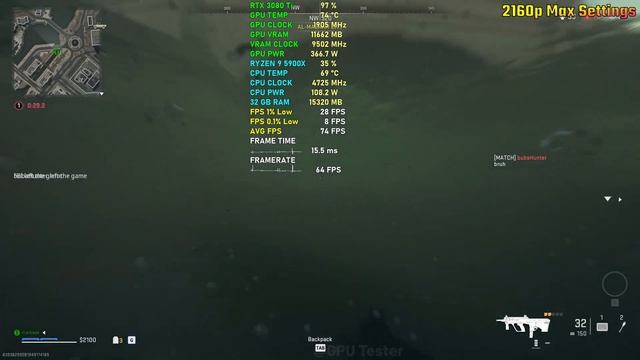 CALL OF DUTY: WARZONE 2.0 | RTX 3080 Ti | DRIVER V. 526.86 | 4K MAX смотреть онлайн