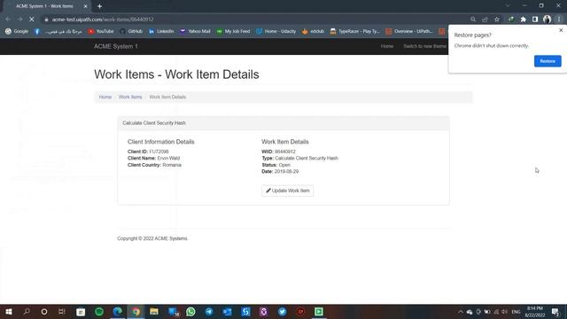 How to Finish Acme Calculate Client Security Hash! смотреть онлайн