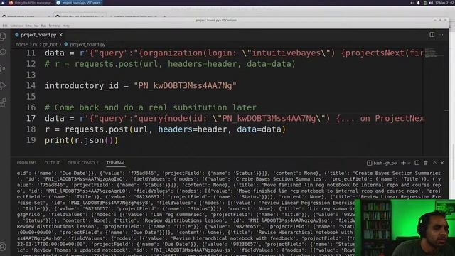 Live coding a python Github Project Board API script смотреть онлайн