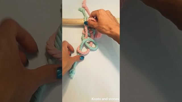 Узел "Жозефина" макраме. Макраме с нуля. #макраме #макрамеснуля #узелжозефина смотреть онлайн