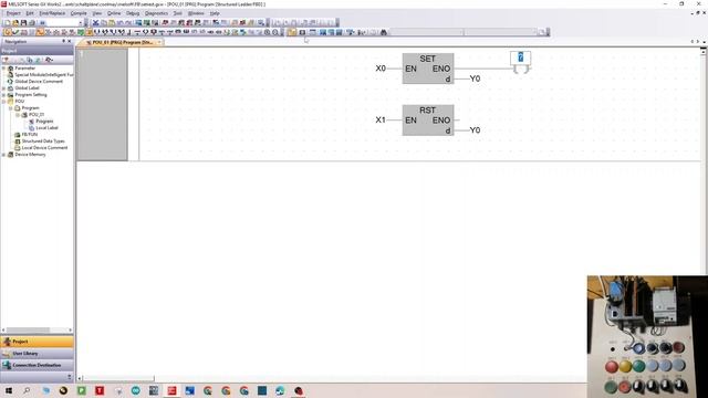 GX works 2 LADDER FBD Set & Reset Funktion in SPS Steuerungen смотреть онлайн