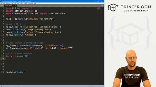 Scrolled Frame Widget! - Tkinter TTKBootstrap 23 смотреть онлайн