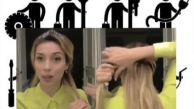 Как сделать прическу на каждый день , сделать прическу легко и быстро смотреть онлайн