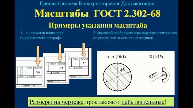 Чтение чертежа, штамп основной надписи. смотреть онлайн