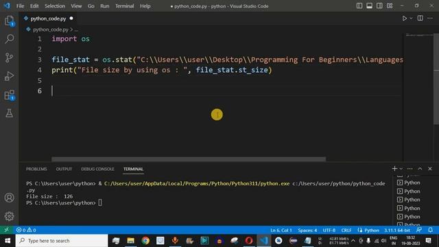 Python Program #79 - Check the File Size in Python смотреть онлайн