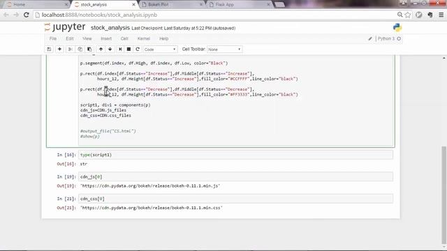 Python 30.11 Application8 Build a Web based Financial graph - Embedding the Bokeh Chart in a Webpag смотреть онлайн