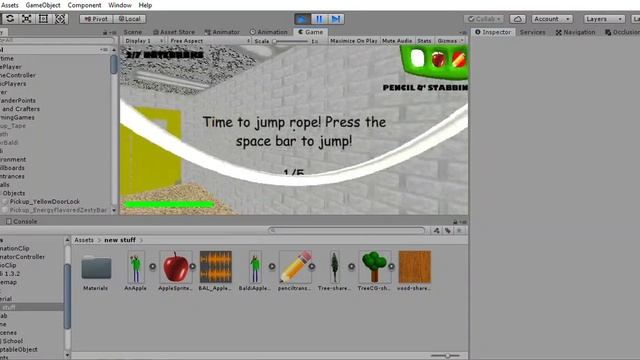 Baldi Apple and Pencil Item Test In Unity смотреть онлайн