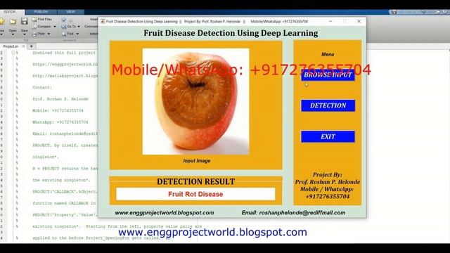 Fruit Disease Detection Using Deep Learning Matlab Project With Source Code Fruit Disease Analysis смотреть онлайн