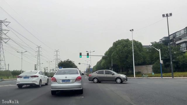 Nanjing Road Drive to Songjiang Sheshan ｜Shanghai 4K｜Yan an west road｜Chenhua road｜Middle ring ro смотреть онлайн