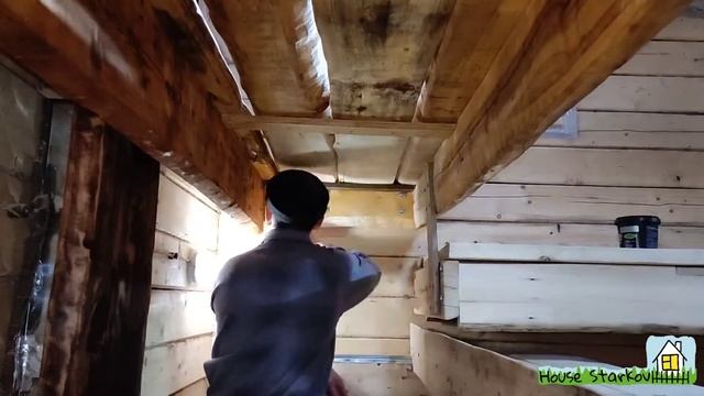 Обработка полков, лавки и двери льняным маслом смотреть онлайн