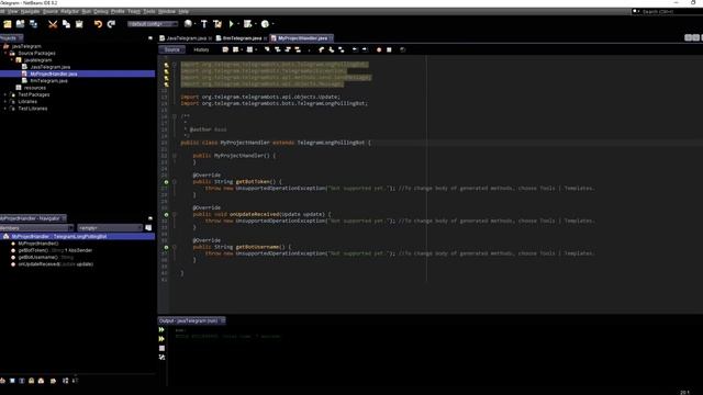 JAVA NETBEANS CREATE TELEGRAM BOT MODUL смотреть онлайн