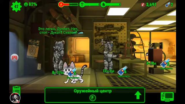 "Fallout Shelter"3 попугай в убежище смотреть онлайн