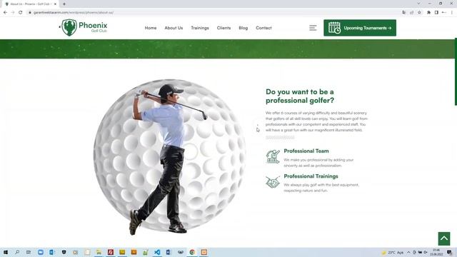 Phoenix - Golf Club WordPress Theme смотреть онлайн