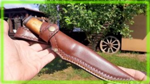 Ножны с застежкой для не Якутского ножа Подробное видео