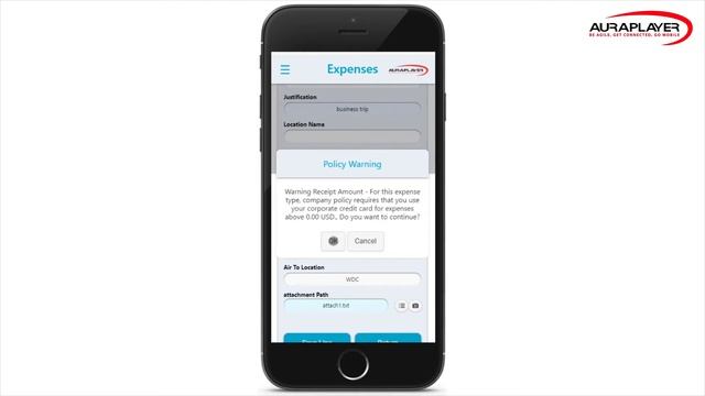 Oracle iExpense Mobile App Live Demo Including New Features with AuraPlayer смотреть онлайн