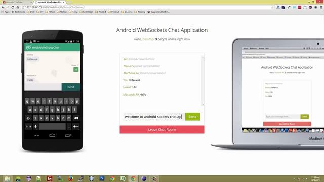 Android Building Group Chat App using Sockets Demo смотреть онлайн