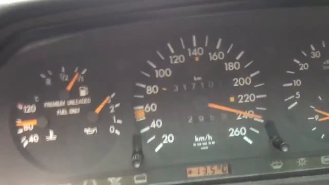 W124E500 Разгон 0-260 КМ/Ч