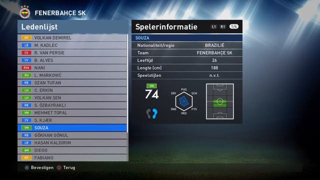 Pro Evolution Soccer 2016 Fenerbahce Players Faces Playstation 4 Pes 2016 смотреть онлайн