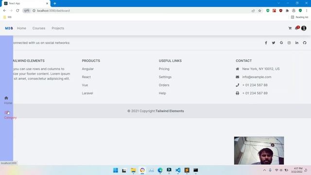 19-Admin dashboard tailwind css | Admin dashboard in react js | Complete React Course in Hindi 2022 смотреть онлайн