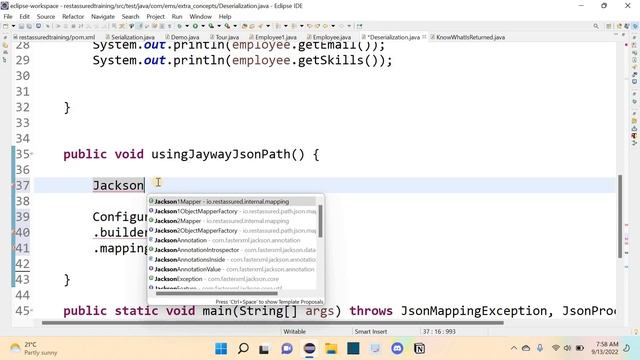 Rest Assured | Interview Question | 39 | Deserialization | using Jayway Json path | தமிழ் смотреть онлайн