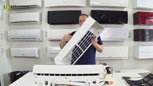 Как снять крышку кондиционера Panasonic серии PZ смотреть онлайн