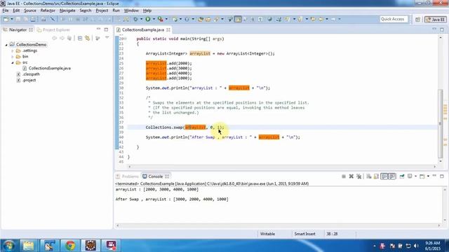 Collections (Swap method) | Java Collection Framework смотреть онлайн